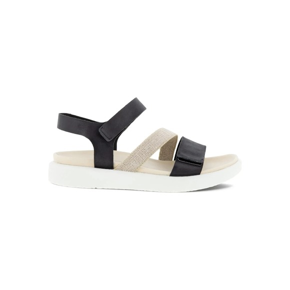 Ecco Shoes - Ecco Women's sz 5-5.5 US 36 EU Flowt Band Sandal Black 2-Strap New $129